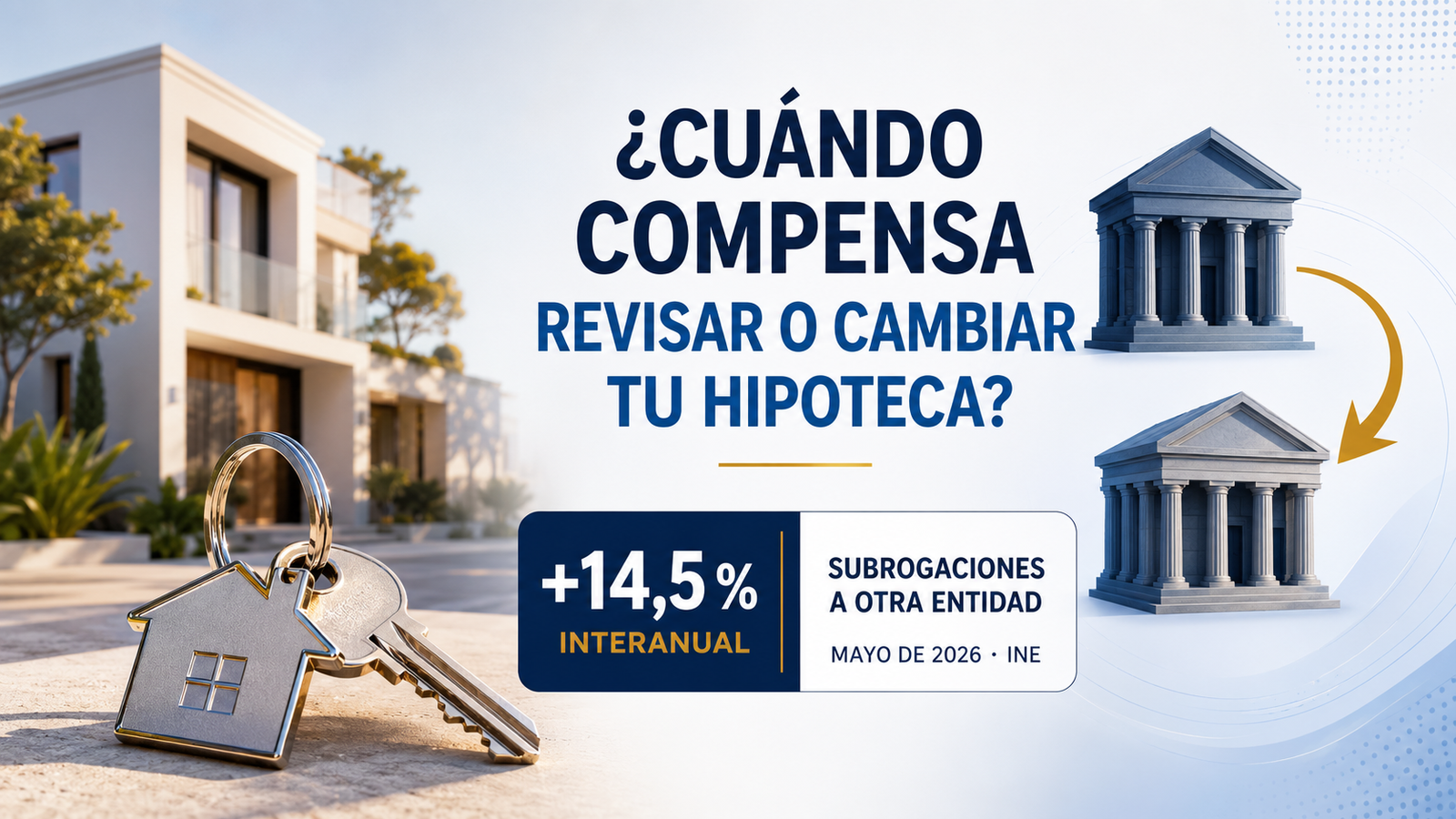 Cuándo compensa revisar o cambiar una hipoteca de banco